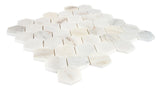 Satori Bianco Perla 12-in x 12-in Polished Natural Stone Look Hexagon Mosaic Floor and Wall Tile (0.96-sq. ft/ Piece)