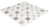 Satori Palissandro Thassos 12-in x 12-in Polished Natural Stone Look Mosaic Floor and Wall Tile (0.95-sq. ft/ Piece)
