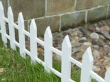 Gardenised 2-ft H x 2-ft W White Vinyl Picket Fence Gate (Unassembled)