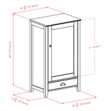 Winsome Wood 25-Bottle Espresso Wood Wine Cabinet