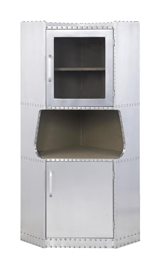 ACME FURNITURE Brancaster 30-in W x 57-in H Steel Aluminum Freestanding Utility Storage Cabinet