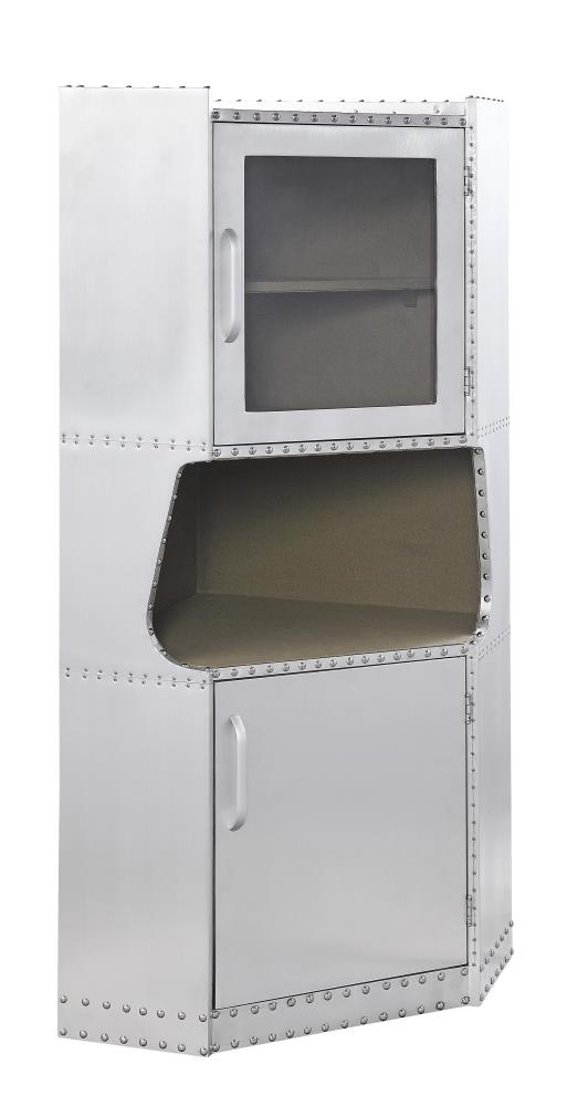 ACME FURNITURE Brancaster 30-in W x 57-in H Steel Aluminum Freestanding Utility Storage Cabinet
