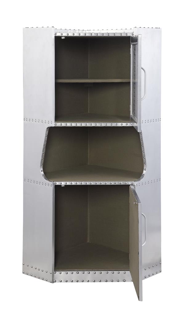 ACME FURNITURE Brancaster 30-in W x 57-in H Steel Aluminum Freestanding Utility Storage Cabinet