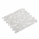 Apollo Tile White 12-in x 12-in Polished Natural Shell Hexagon Brick Look Floor and Wall Tile (18.69-sq. ft/ Carton)