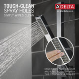 Delta Vero Chrome 1-Spray Handheld Shower with Slide Bar, 1.75 GPM (6.6 LPM)
