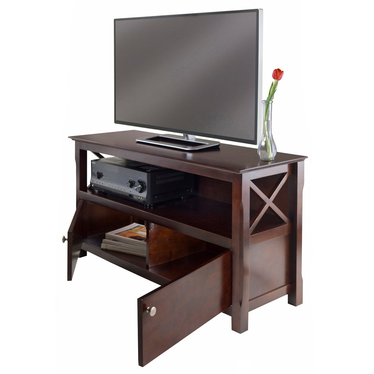 Winsome Wood Xola Transitional Cappuccino Tv Cabinet