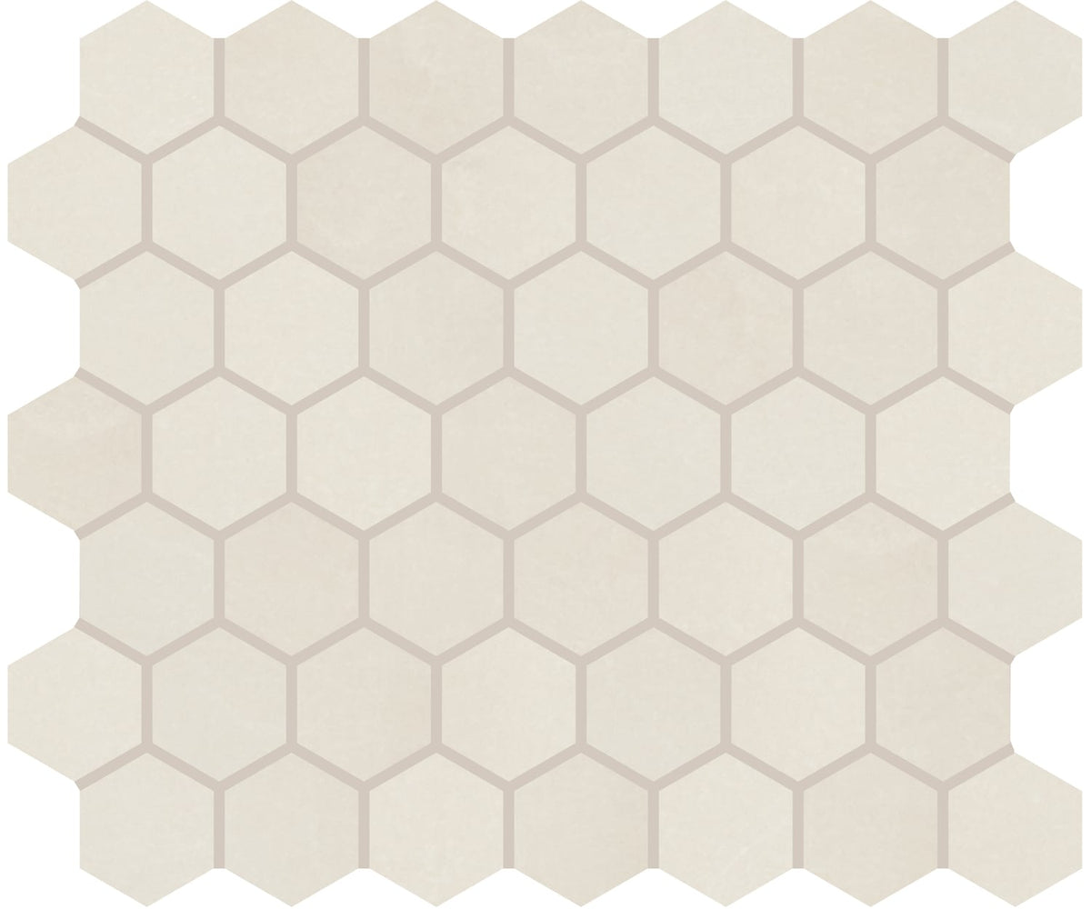 Daltile Union View Cream 11-in x 14-in Matte Ceramic Hexagon Mosaic Floor and Wall Tile product image