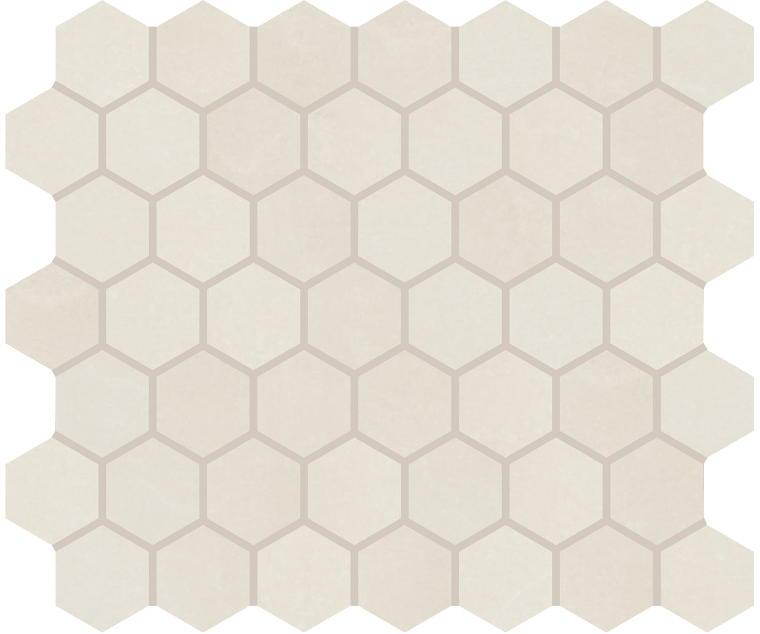 Daltile Union View Cream 11-in x 14-in Matte Ceramic Hexagon Mosaic Floor and Wall Tile product image