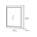 allen + roth 22.5-in x 27.5-in Fog Free Surface Mount Espresso Mirrored Soft Close Medicine Cabinet