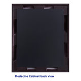 allen + roth 22.5-in x 27.5-in Fog Free Surface Mount Espresso Mirrored Soft Close Medicine Cabinet