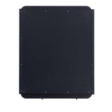 allen + roth 20-in x 26-in Surface/Recessed Mount Matte Black Mirrored Soft Close Medicine Cabinet