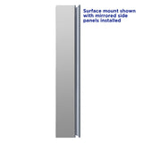allen + roth 15-in x 26-in Fog Free Surface/Recessed Mount Silver Mirrored Soft Close Medicine Cabinet