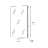 allen + roth 15-in x 26-in Fog Free Surface/Recessed Mount Silver Mirrored Soft Close Medicine Cabinet