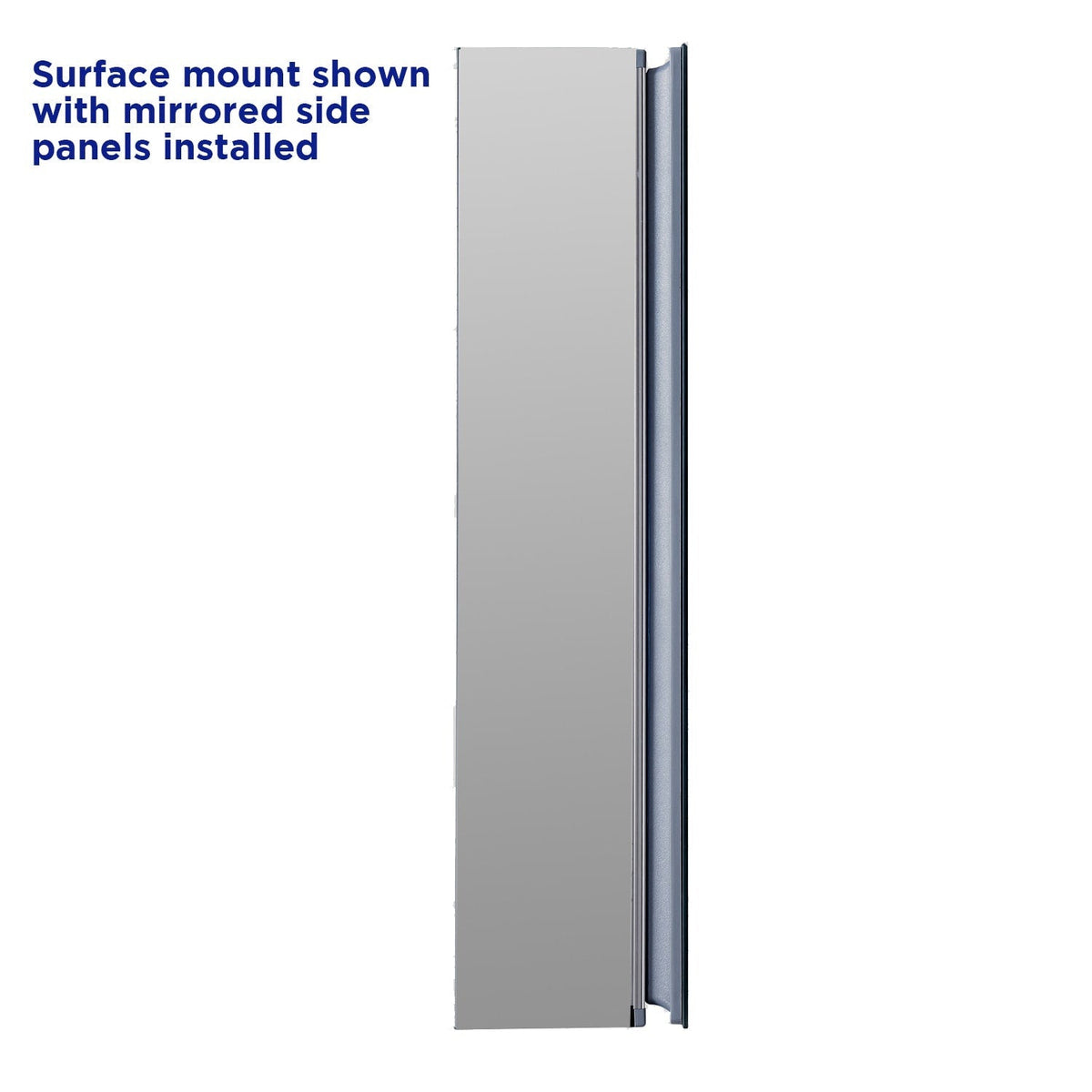 allen + roth 16-in x 20-in Fog Free Surface/Recessed Mount Silver Mirrored Soft Close Medicine Cabinet