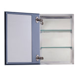 allen + roth 16-in x 20-in Fog Free Surface/Recessed Mount Silver Mirrored Soft Close Medicine Cabinet