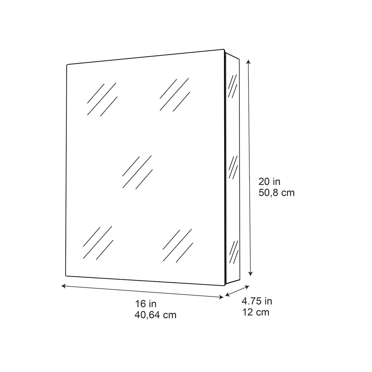 allen + roth 16-in x 20-in Fog Free Surface/Recessed Mount Silver Mirrored Soft Close Medicine Cabinet