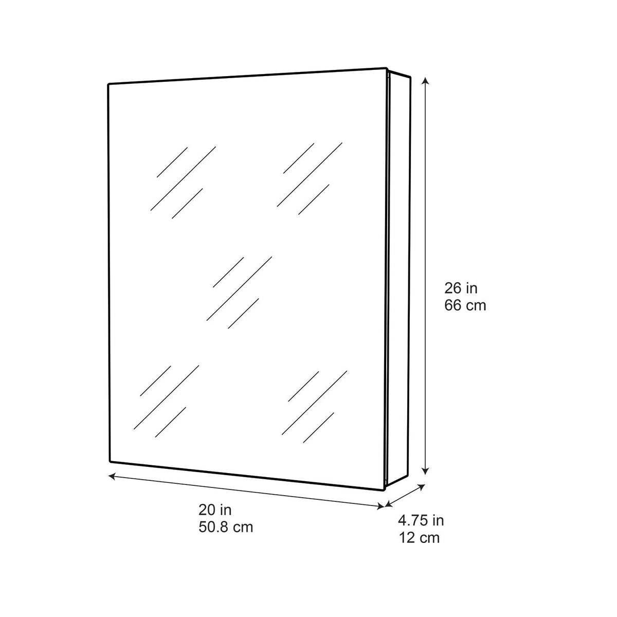allen + roth 20-in x 26-in Fog Free Surface/Recessed Mount Silver Mirrored Soft Close Medicine Cabinet