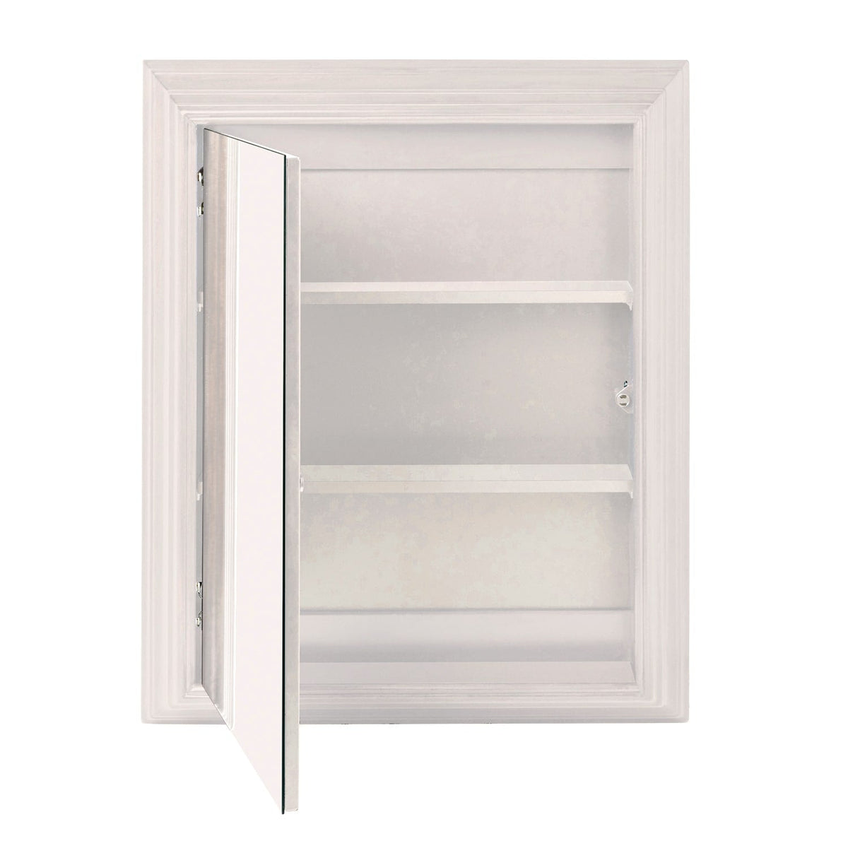 allen + roth 22.5-in x 27.5-in Fog Free Surface Mount White Mirrored Soft Close Medicine Cabinet
