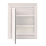 allen + roth 22.5-in x 27.5-in Fog Free Surface Mount White Mirrored Soft Close Medicine Cabinet