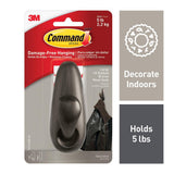 Forever Classic 5 lb. Large Oil-Rubbed Bronze Metal Hook - Super Arbor