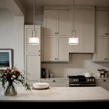 Kichler Kailey Brushed Nickel Modern/Contemporary Square Mini Pendant Light