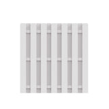 Freedom Shadowbox 6-ft H x 6-ft W White Privacy Vinyl Fence Panel (Assembled)