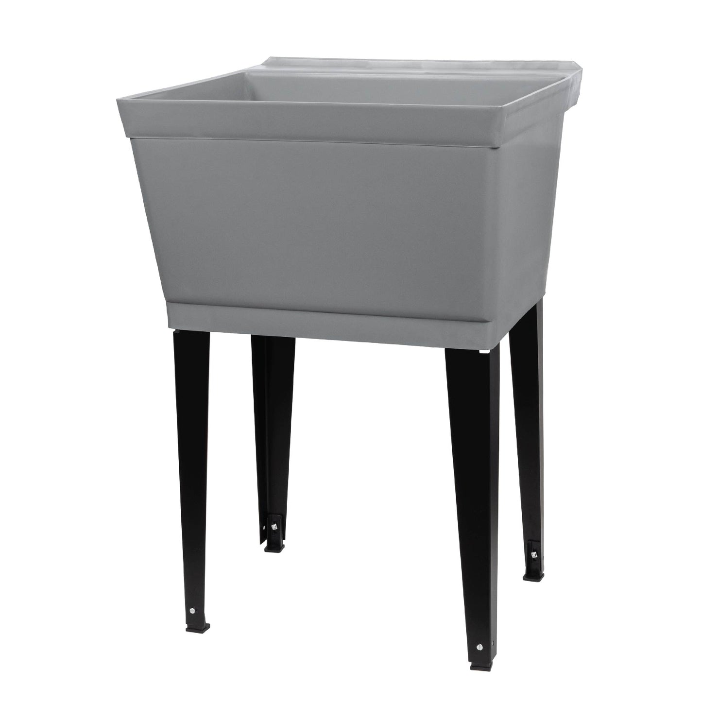 Cambridge Resources Grey Freestanding Utility Tub with Drain