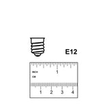 Feit Electric 1W Equivalent Clear Replacement C7 LED Night Light Bulb (2-Pack)