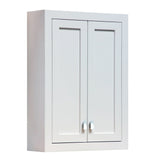 Water Creation Madison 24-in x 34-in x 8-in White Soft Close Bathroom Wall Cabinet
