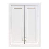 Water Creation Madison 24-in x 34-in x 8-in White Soft Close Bathroom Wall Cabinet