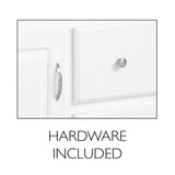 Design House Wyndham 18-in x 84-in x 21-in White Freestanding Linen Cabinet