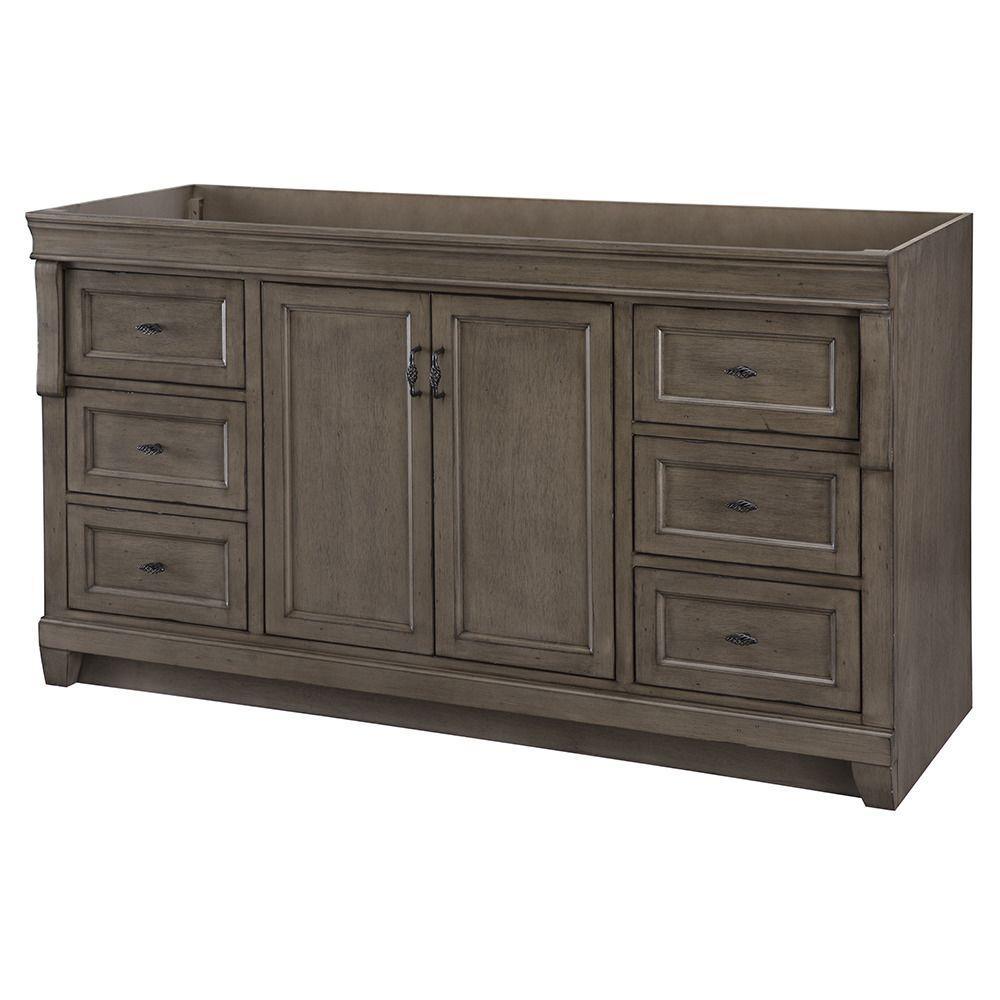 Naples 30 in. W 21.63 in. D Vanity Cabinet Only in Warm Cinnamon with Left Hand Drawers - Super Arbor