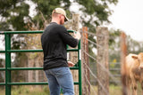 Tarter 4-ft H x 14-ft W Green Powder Over E-coat Steel Farm Corral Fence Gate