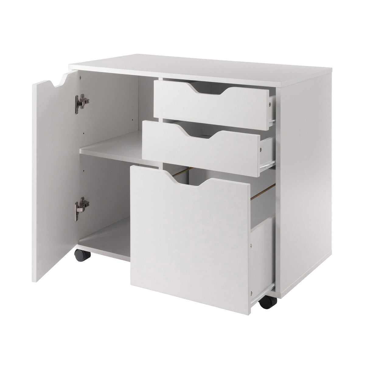 Winsome Wood Halifax White 2-Drawer 30.71-in File Cabinet