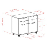 Winsome Wood Halifax White 4-Drawer 32.13-in File Cabinet