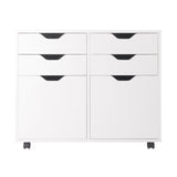 Winsome Wood Halifax White 4-Drawer 32.13-in File Cabinet