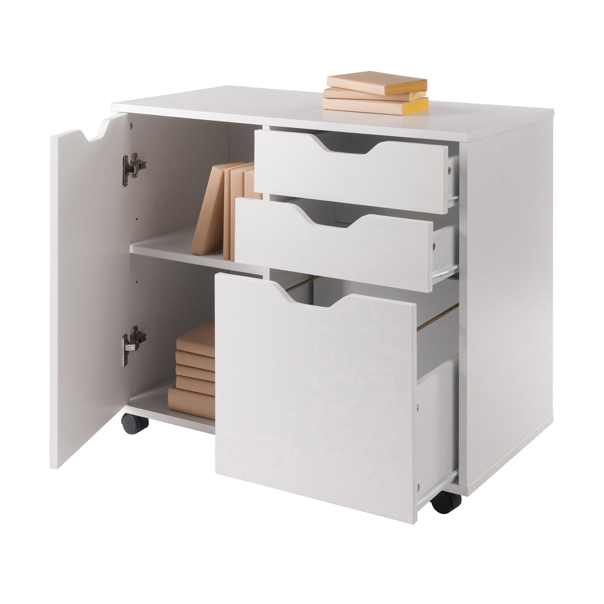 Winsome Wood Halifax White 2-Drawer 30.71-in File Cabinet