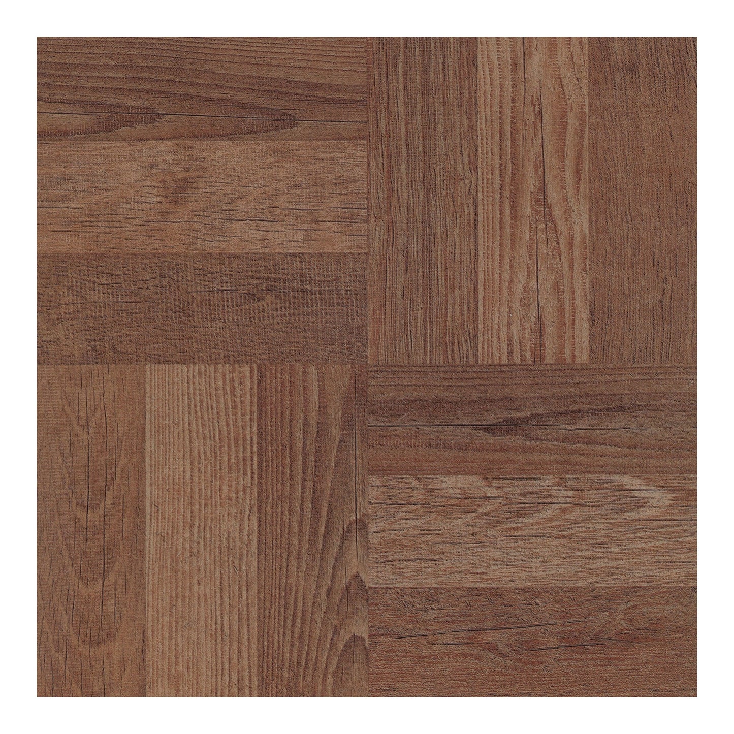FloorPops Brown 12-in x 12-in Water-Resistant Peel-and-Stick Vinyl Tile Flooring, 20-sq ft Carton