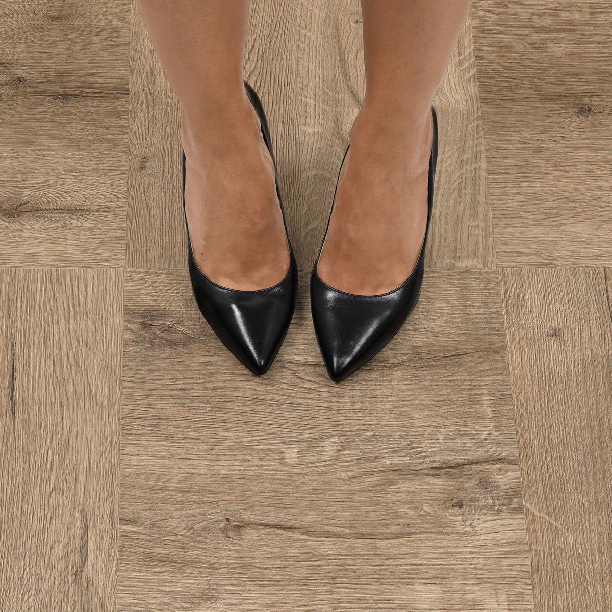 FloorPops Brown 12-in x 12-in Water Resistant Peel-and-Stick Luxury Vinyl Tile Flooring, 20-sq ft Carton