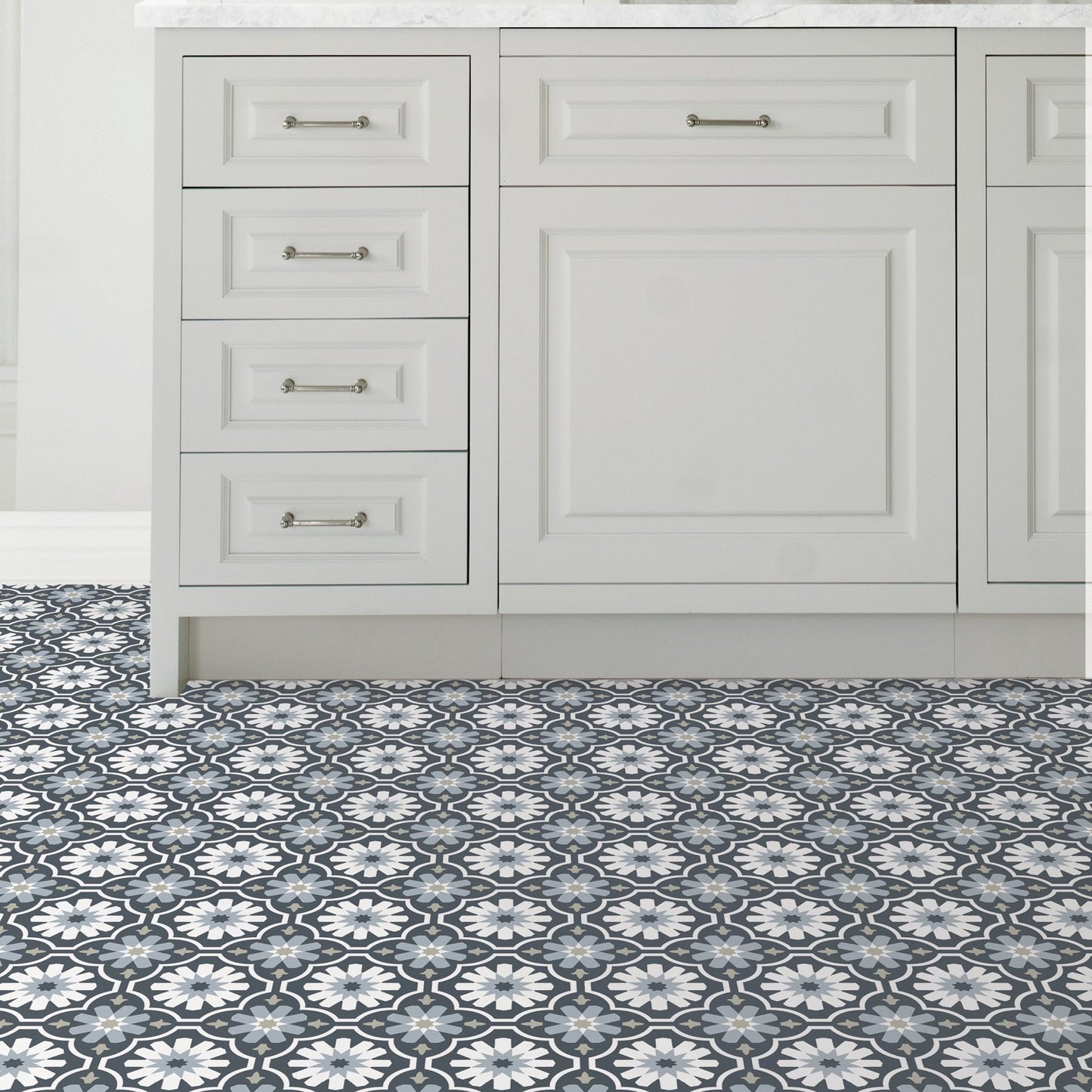 FloorPops Multicolor 12-in x 12-in Water Resistant Peel and Stick Vinyl Tile Flooring (20-sq ft)