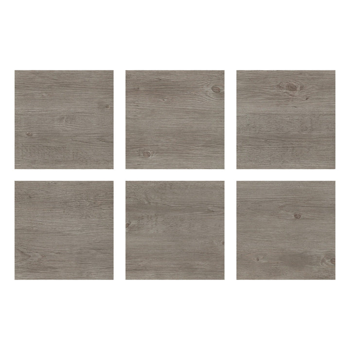 FloorPops Brown 12-in x 12-in Water-Resistant Peel-and-Stick Vinyl Tile Flooring, 20-sq ft Carton