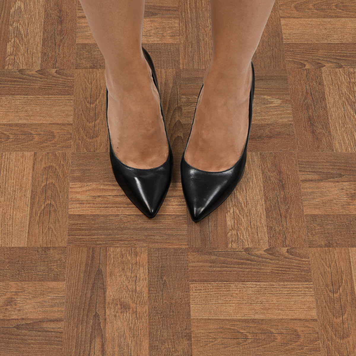 FloorPops Brown 12-in x 12-in Water-Resistant Peel-and-Stick Vinyl Tile Flooring, 20-sq ft Carton
