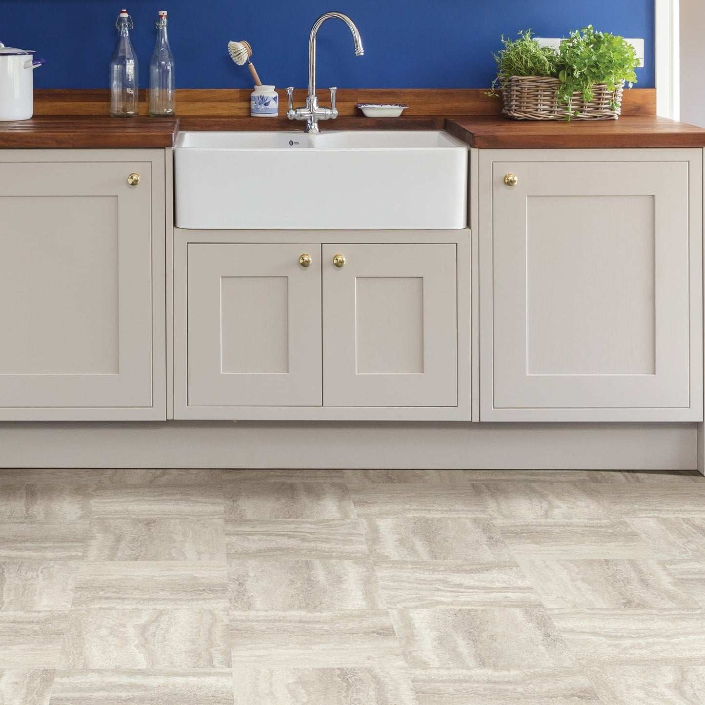 FloorPops Grey 12-in x 12-in Water Resistant Peel and Stick Vinyl Tile Flooring (20-sq ft)