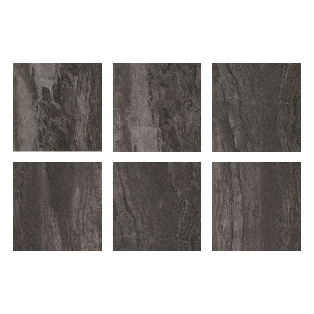 FloorPops Black 12-in x 12-in Water Resistant Peel and Stick Vinyl Tile Flooring (20-sq ft)