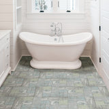 FloorPops Grey 12-in x 12-in Water-Resistant Peel-and-Stick Vinyl Tile Flooring, 20-sq ft Carton