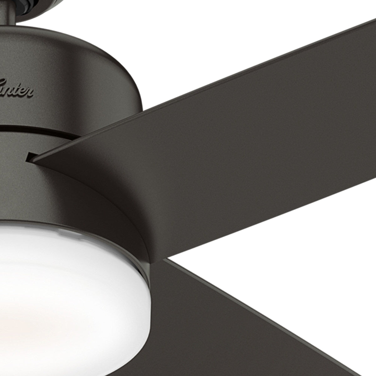 Hunter Advocate WiFi-Enabled DC Motor 60-in Noble Bronze Indoor Smart Ceiling Fan with Remote (4-Blade)