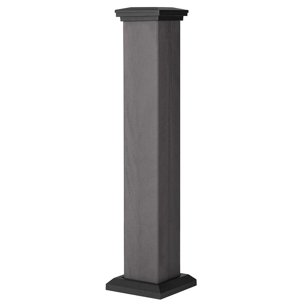 Fortress Building Products Infinity 5-in x 5-in x 3-ft Cape Town Grey Composite Deck Post Sleeve