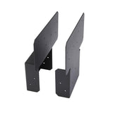 Fortress Building Products Black Steel Single Beam/Post Bracket
