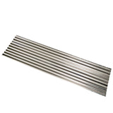 Metal Sales 2-ft x 8-ft Corrugated Galvanized Steel Roof Panel, 32-Gauge, Silver