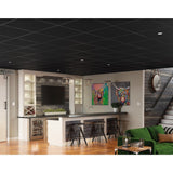 Armstrong Ceilings 2-ft x 2-ft Easy Elegance Black PVC Drop Ceiling Tile (10-Pack, 40-sq ft / Case)